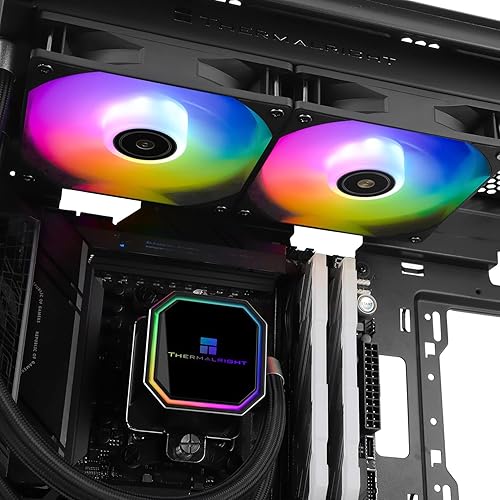 Miniatura 6 de Thermalright Frozen Prism 240 Black ARGB Enfriador de agua líquido para CPU con ventilador ARGB PWM de 4.724 in, especificación de fila fría negra