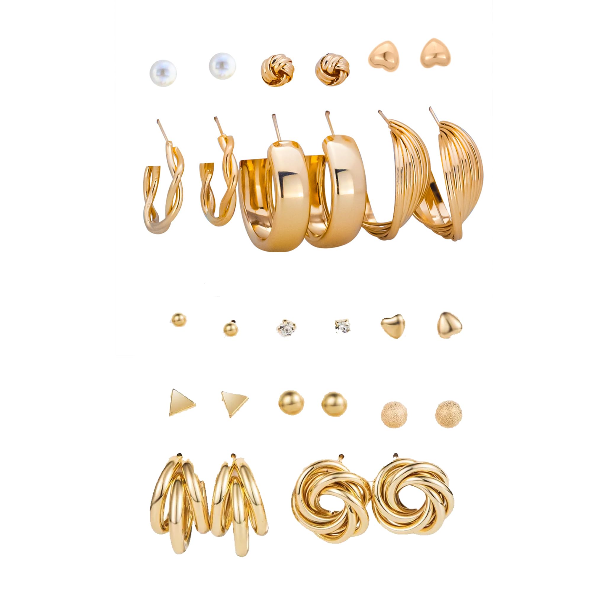 Fashion Frill Earring For Women Fashion Gold Plated Trendy Goldem Westerm Drop Studs Earrings For Women Girls Love Gifts Earrings Combo (B0CX1JTQV5) Amazon Price History, Amazon Price Tracker
