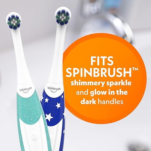 Miniatura 4 de Spinbrush Cabezales de repuesto Smart Clean Kids con cerdas suaves, paquete de 2
