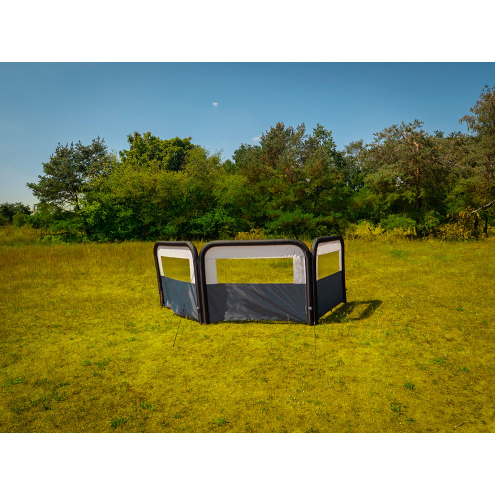 Helgoland Air Brise-vue pour camping 400 x 155 cm 2 pièces avec pompe