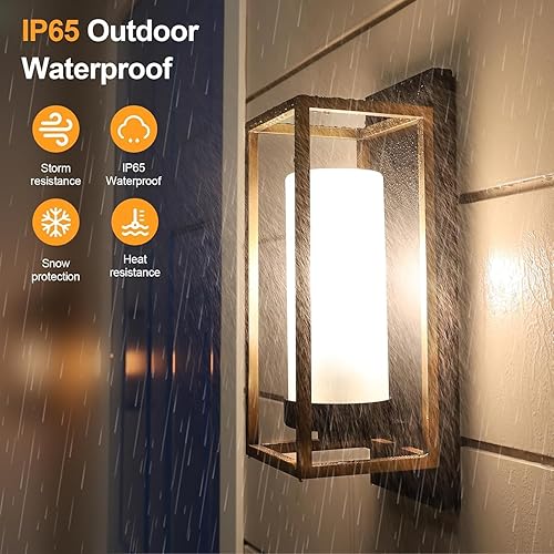 Miniatura 2 de ALVIME - Lámparas de pared modernas para exteriores, accesorios de iluminación exterior, aplique de pared impermeable para exteriores, luces