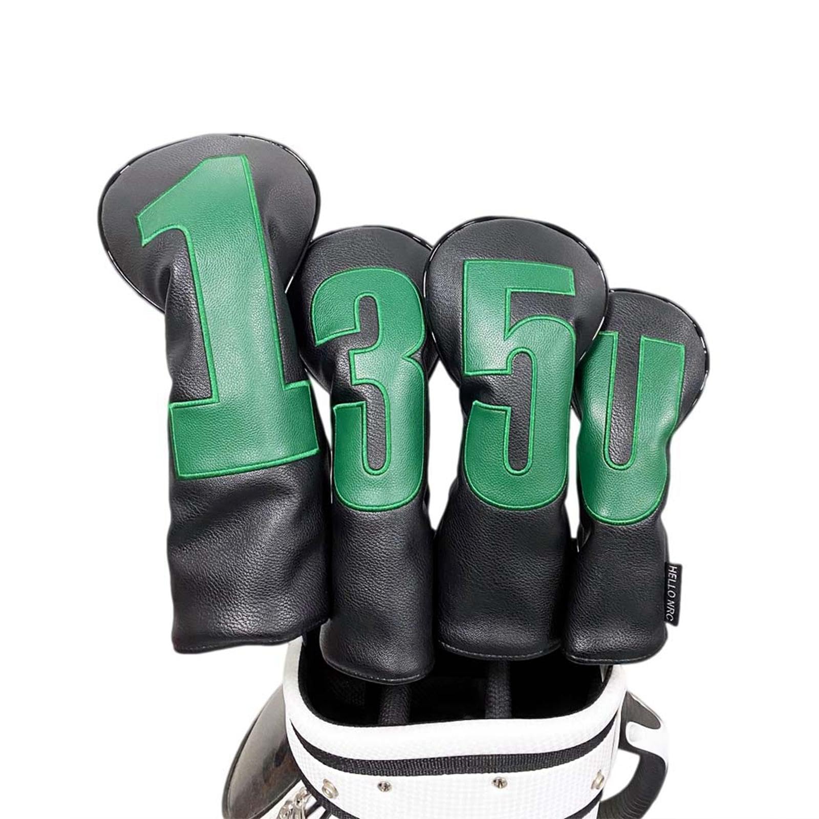 Funda para Cabeza de Palo de Golf para Maderas, Protector de Cuero PU