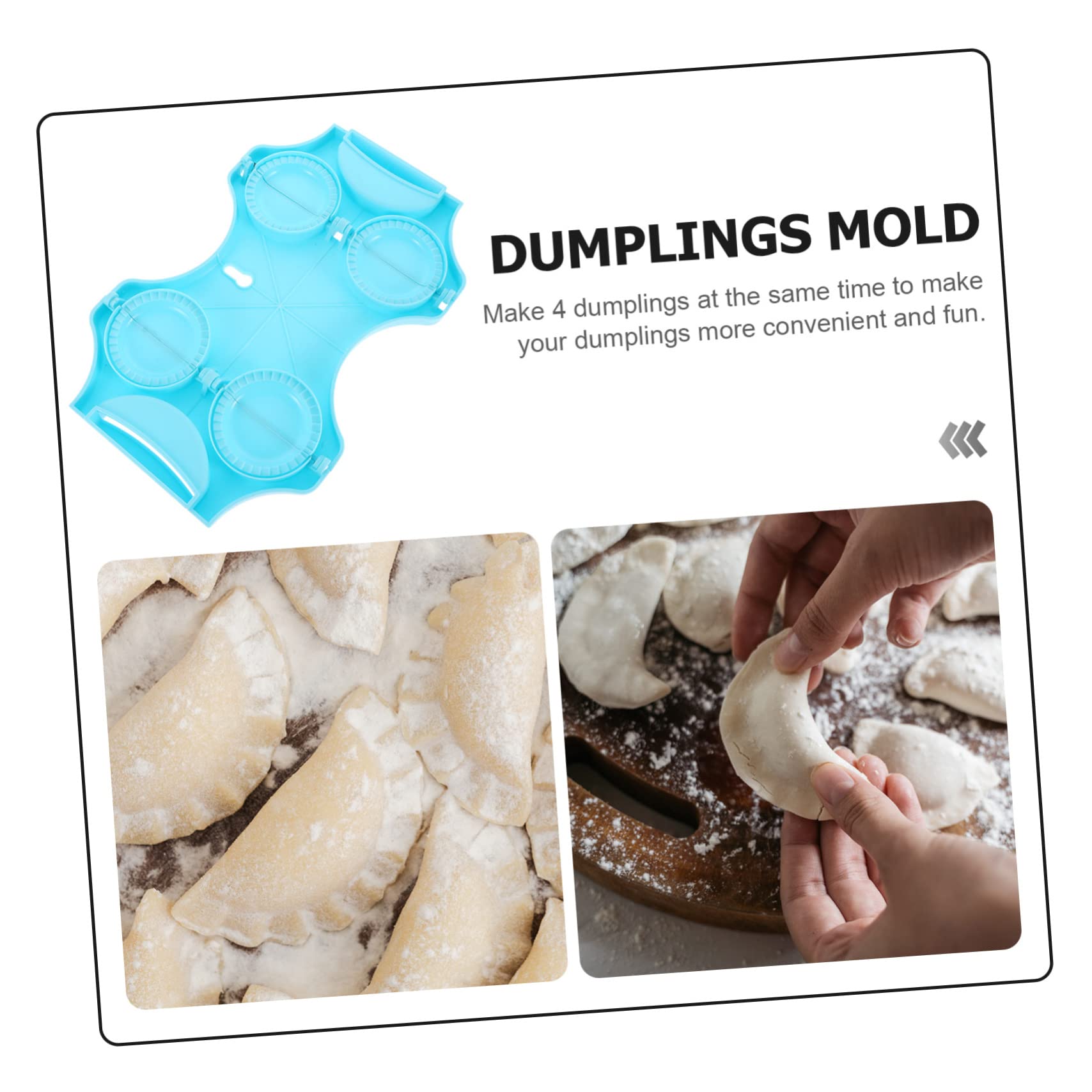 Ciieeo Dumpling Wrapper Maker Set 4 Pieces Dumpling Skin Press Molds Home Kitchen Gadget