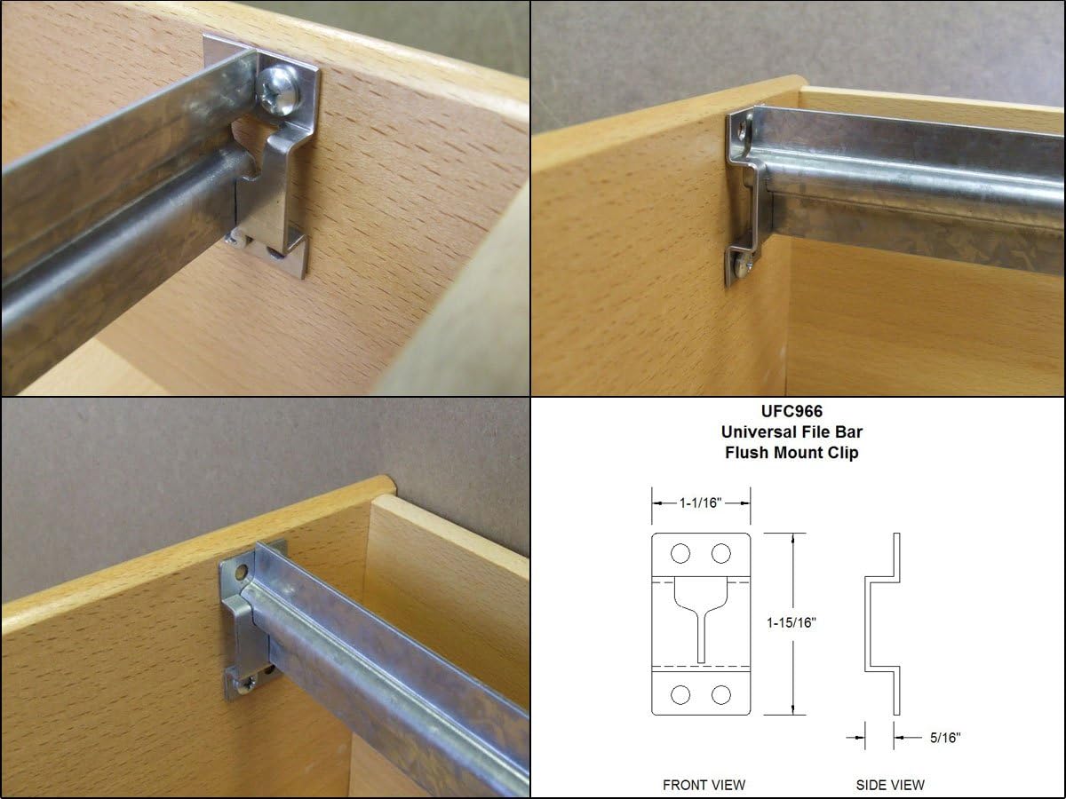 Cut-It-Yourself Universal File Bars 10-Pack (for Wood Cabinets)