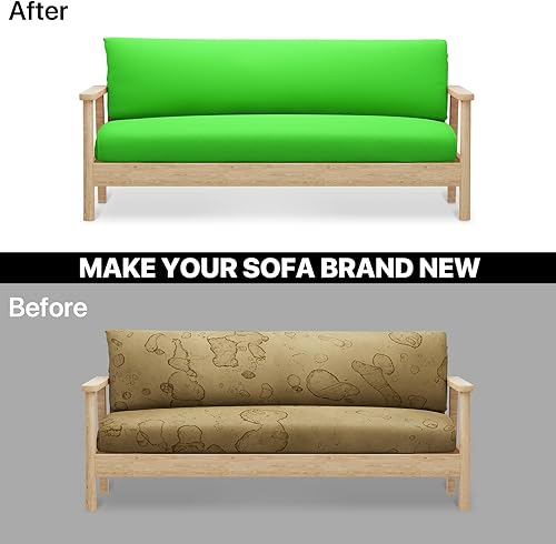 Miniatura 7 de MoNiBloom Funda para futón de tamaño matrimonial, funda elástica sin brazos, funda para sofá sin brazos, protector de muebles, fundas de cojín