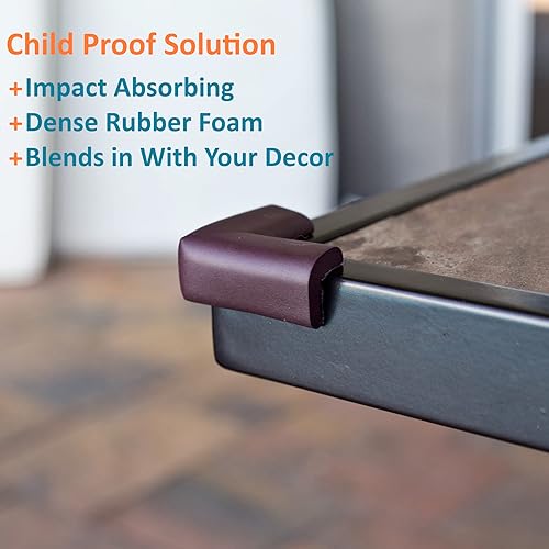 Miniatura 3 de Guardias de seguridad de esquina y borde afilado Marrón