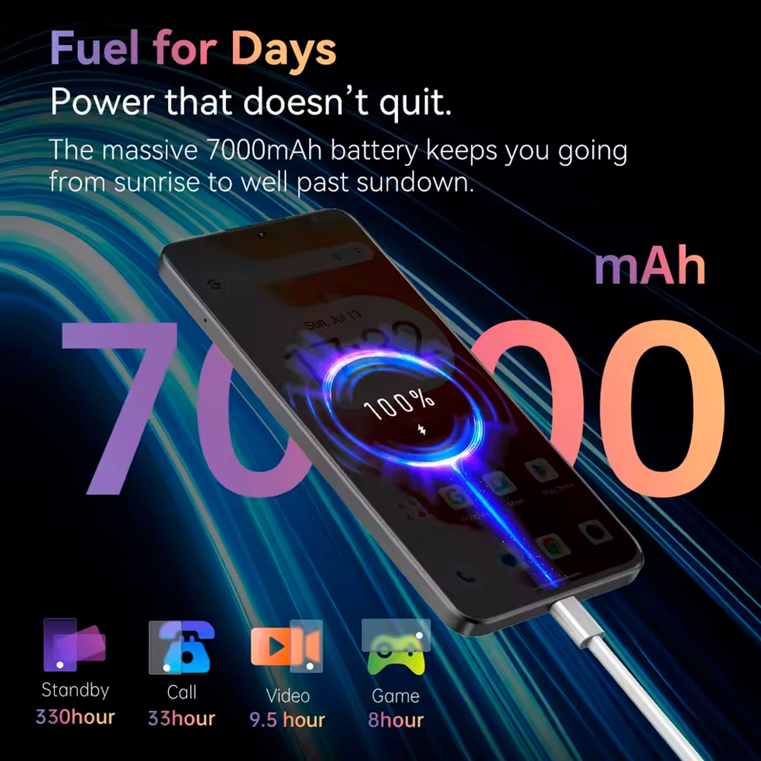 Note 60 - Smartfon 4G 7.2" HD+ 120Hz, 16GB RAM (6GB+10GB Rozs.), 128GB ROM, Aparat 48MP, Bateria 7000mAh, Android 15, Unisoc T615, Tytanowy Szary