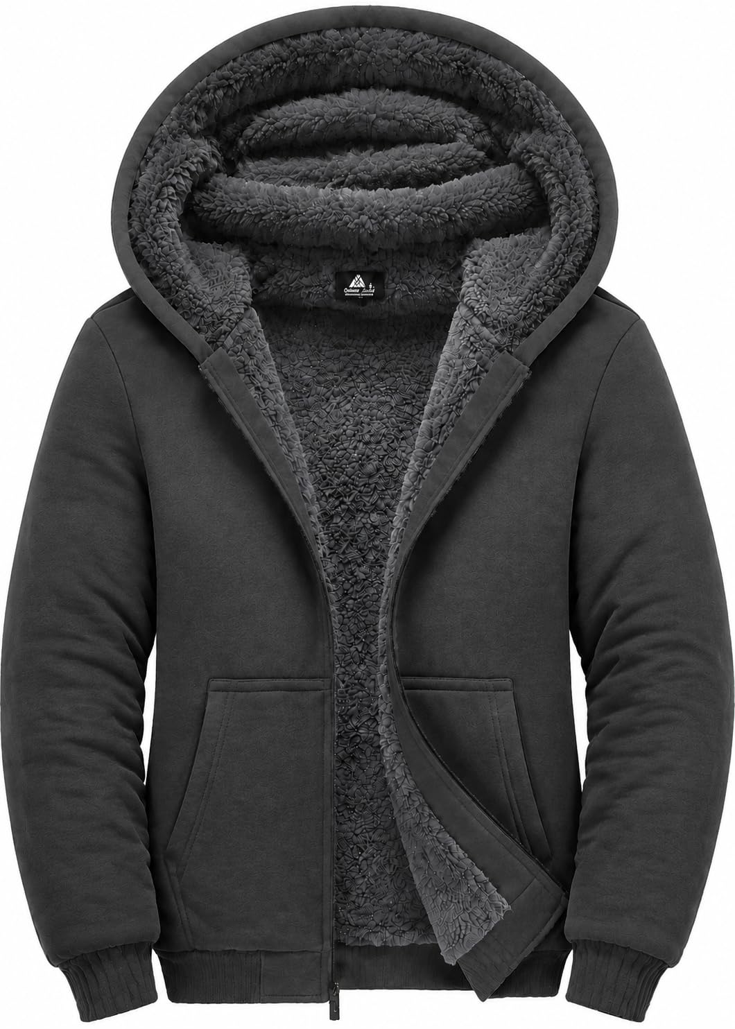 GEEK LIGHTING Boys Sherpa Lined Hoodie Kids Fleece Jacket Sweatshirt