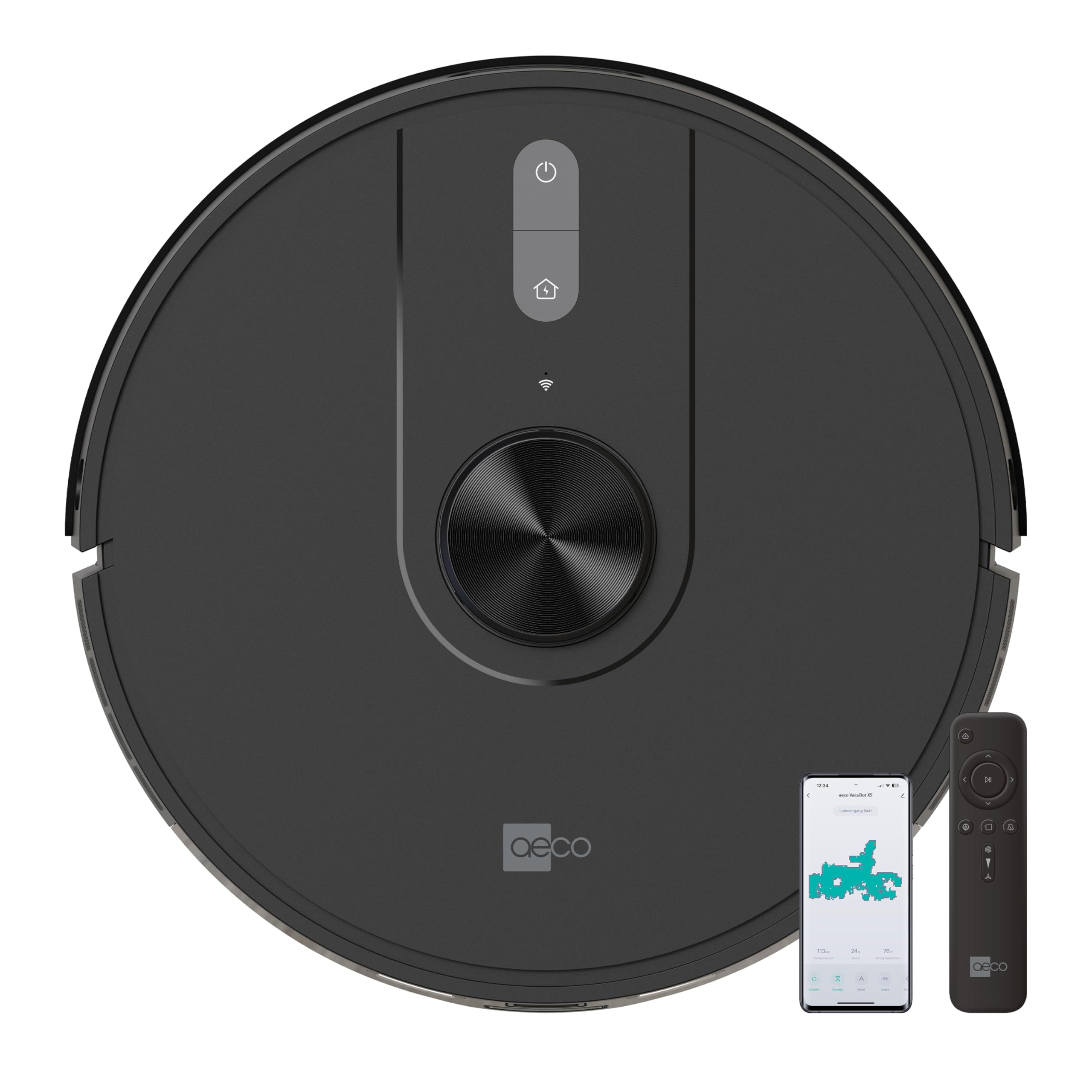 Aspirateur robot LDS AECO VacuBot X5 intelligent programmable avec capteur laser anti-obstacle