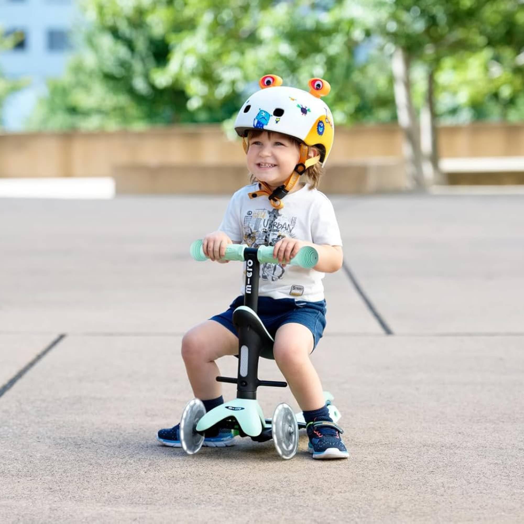 Micro® | Mini2Grow Deluxe LED | El Original Desde 1999 | Patinete Evolutivo con Asiento Mini 4en1 para niños Desde 1 año| Ruedas LED mas Brillantes | Transición sin Herramientas | 1-6 Años — view 7