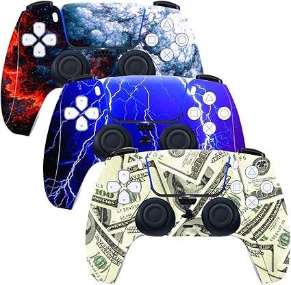 Lineup Revelado para diciembre de PS Plus 10 Skin for Ps5 Controller, 3pcs Whole Body Vinyl Decal Cover Sticker for PlayStation 5 Controller (PS5 Controller #2)