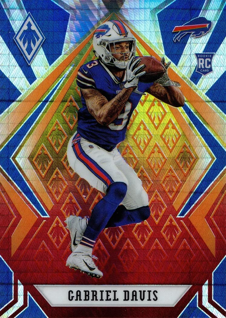 2020 Panini Phoenix Fire Burst Football #141 Gabriel (Gabe) Davis Rookie Card