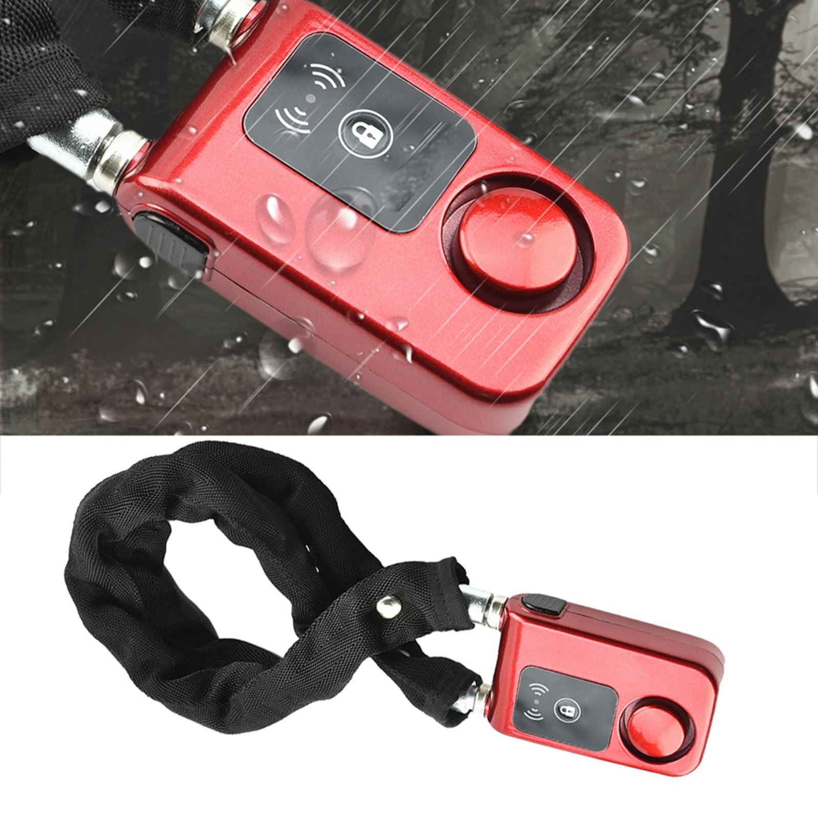 Inteligentny Zamek Łańcuchowy Alarm 115dB Anti Theft for