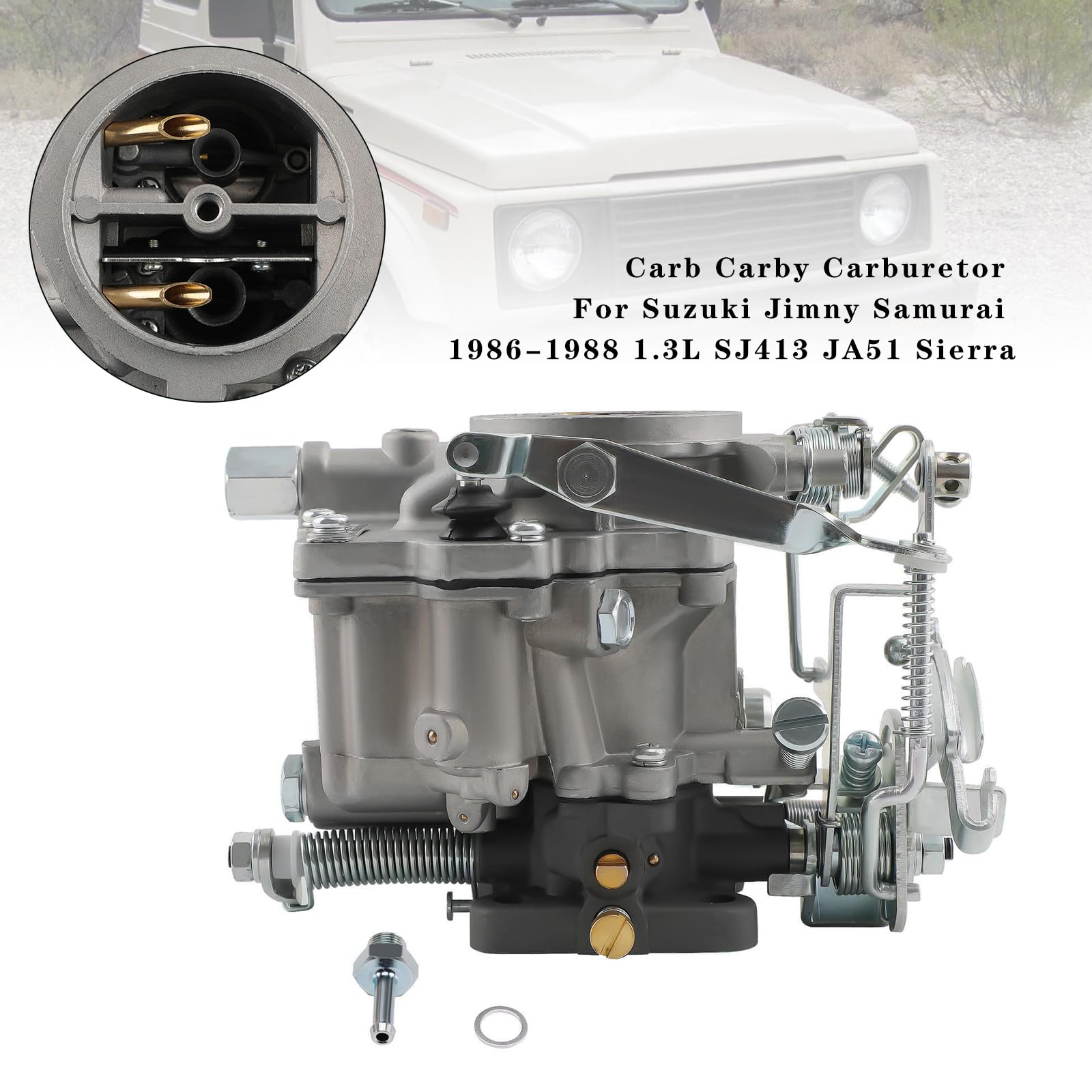 Carb Carby Carburetor Apto para Suzuki Jimny Samurai 1986-1988 1.3L SJ413 JA51 Sierra