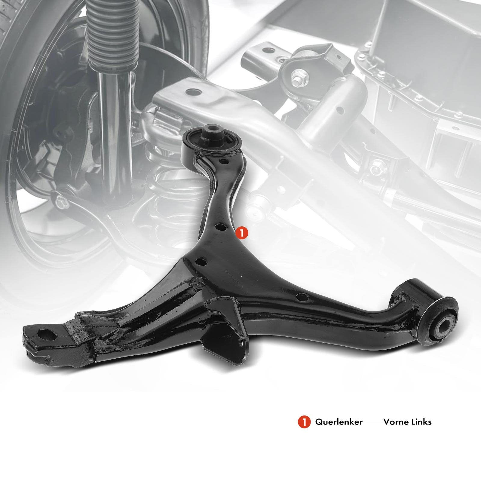 Frankberg Brazo de control suspensión de rueda eje delantero izquierdo | eje delantero, izquierda, 51360-S9A-A02; Compatible con: CR-V II RD