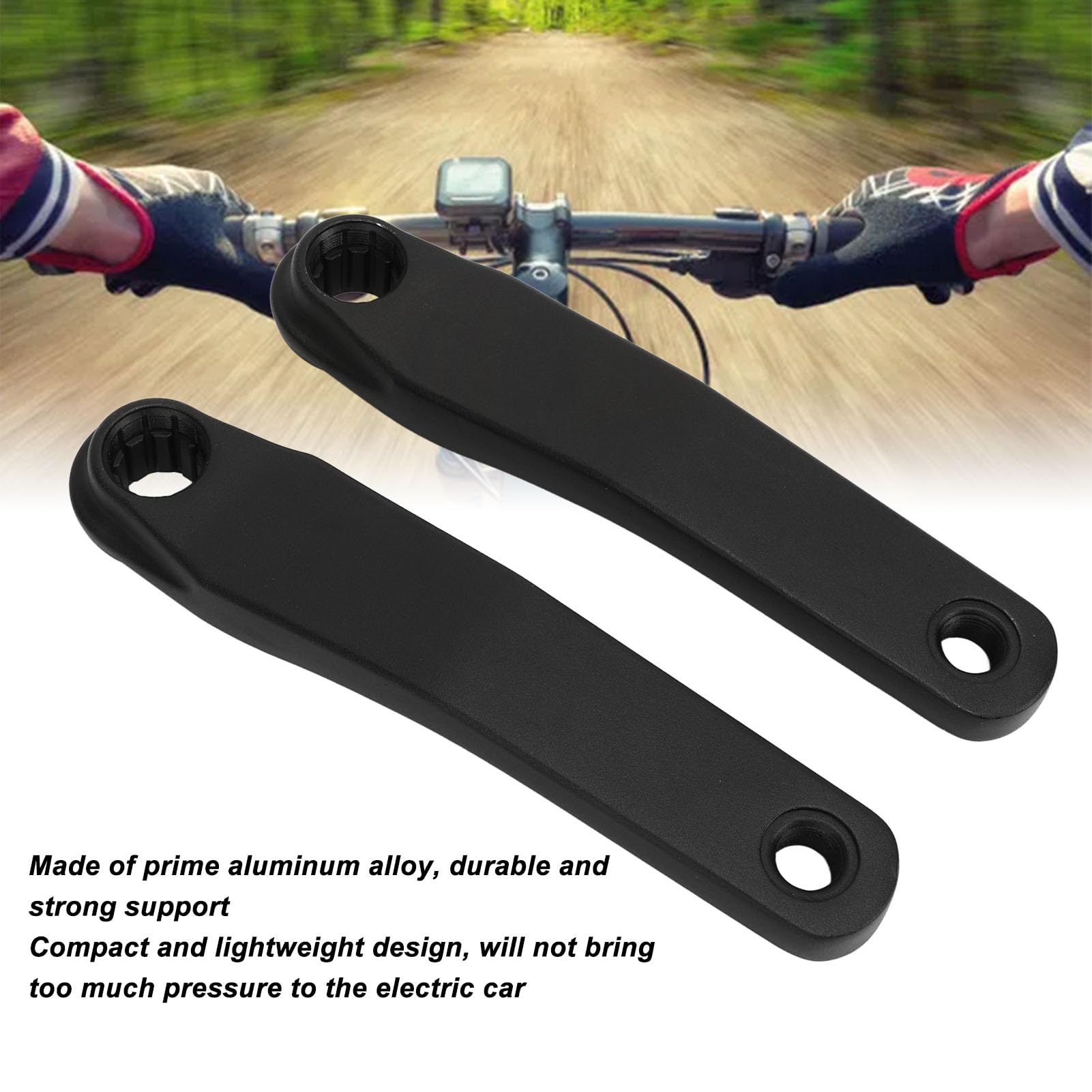 Luocute Pedivella a metà motore, in lega di alluminio, con foro scanalato BNI MINI ISIS, 17 cm, leggero, resistente, con facile installazione, per bici elettriche a motore medio