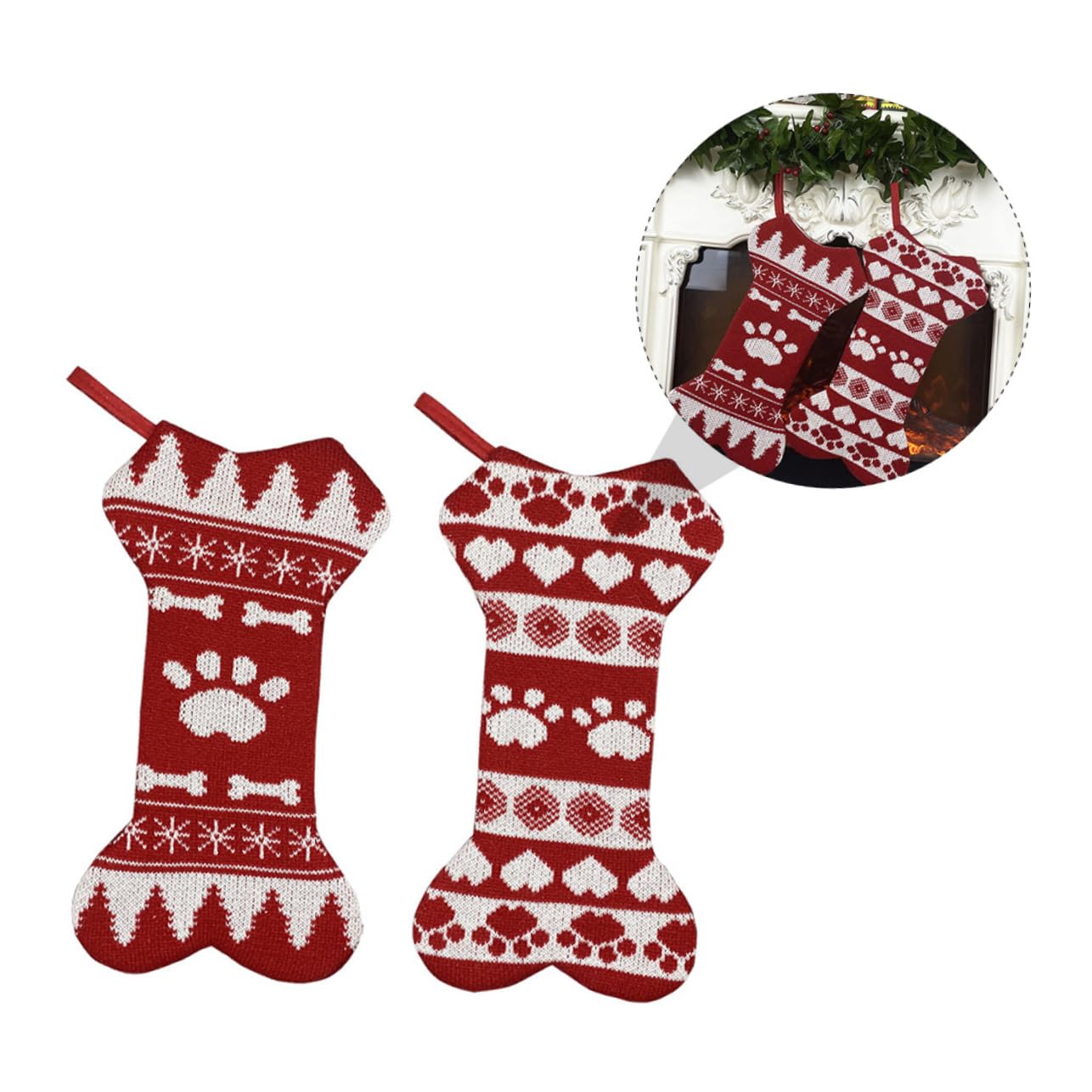 2stücke Weihnachtsstrümpfe Als Geschenk Für Festivals Schmutzabweisend Und Langlebig Klassische Weihnachtsstrümpfe Für Dekoration