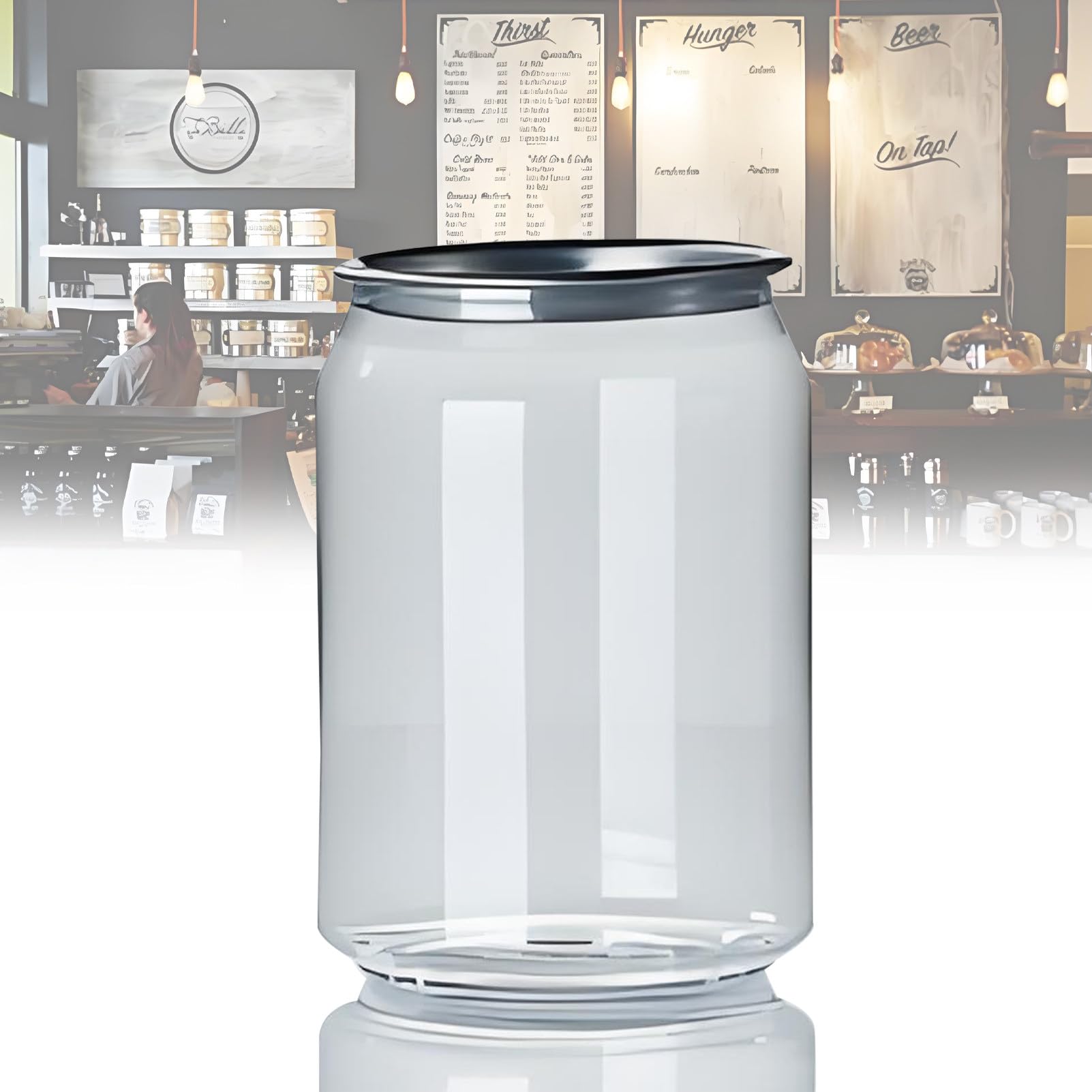 Lot de 200 gobelets jetables en plastique multi-usage avec couvercles, étanches et hermétiques, pour jus, boba, soda, compatibles avec machine à sceller les canettes