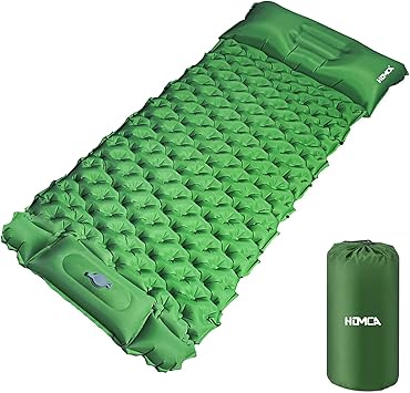 Amazon Co Jp エアーマット キャンプ エアマット 枕付き 折畳み式 エアーベッド アウトドア用エアーマット 車中泊マット テント キャンプ マット 折りたたみ 軽量 セミダブル エアーマットレス コンパクト 防水防潮 防災 40dナイロン Tpu生地 キャンプ用品 収納袋付き