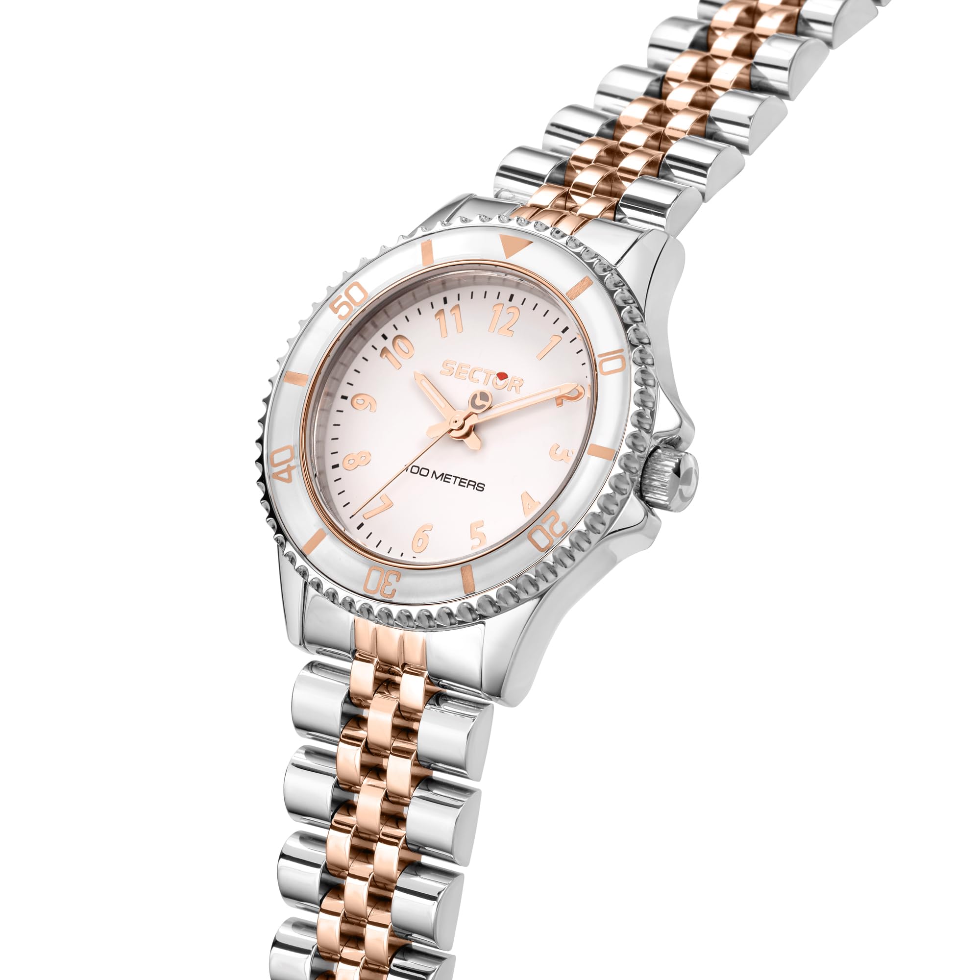 Sector No Limits Orologio Donna, Collezione 230, Solo tempo, 3H, in Acciaio, PVD Oro rosa - R3253161533