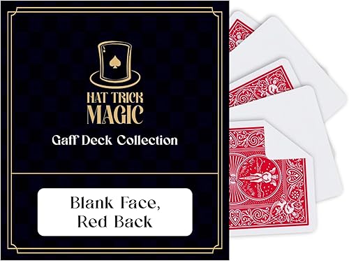 Bicycle Rider Back Gaff Cartas de juego con reverso rojo (cara en blanco)