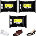 REWALK Shoes and Sneaker Cleaner (80+80+80 Wipes) Pack of 3 Instant Portable Sneaker, Leather & Canvas Shoe Cleaner Wipes for Quick Dust Remove and Stain Remove | Footwear Cleaning Kit | 3 Set (240) gallery image