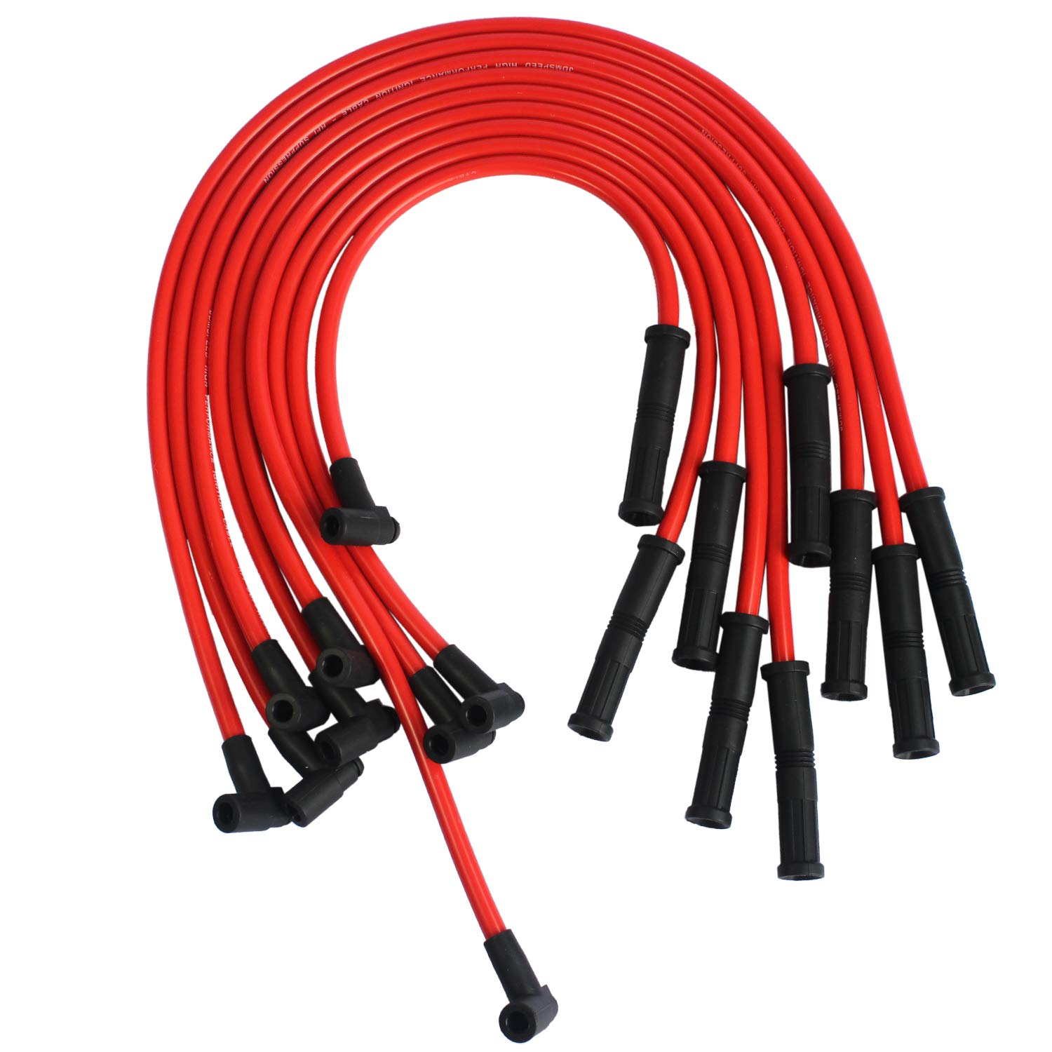 JDMSPEED New HEI Spark Plug Wires Set 90 to Straight