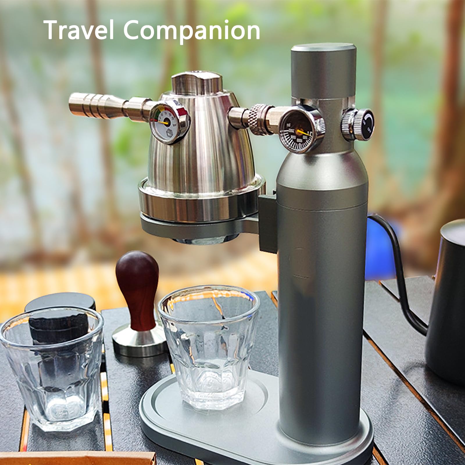 Amazon | 空気圧コーヒーメーカー、10bar ステンレススチール