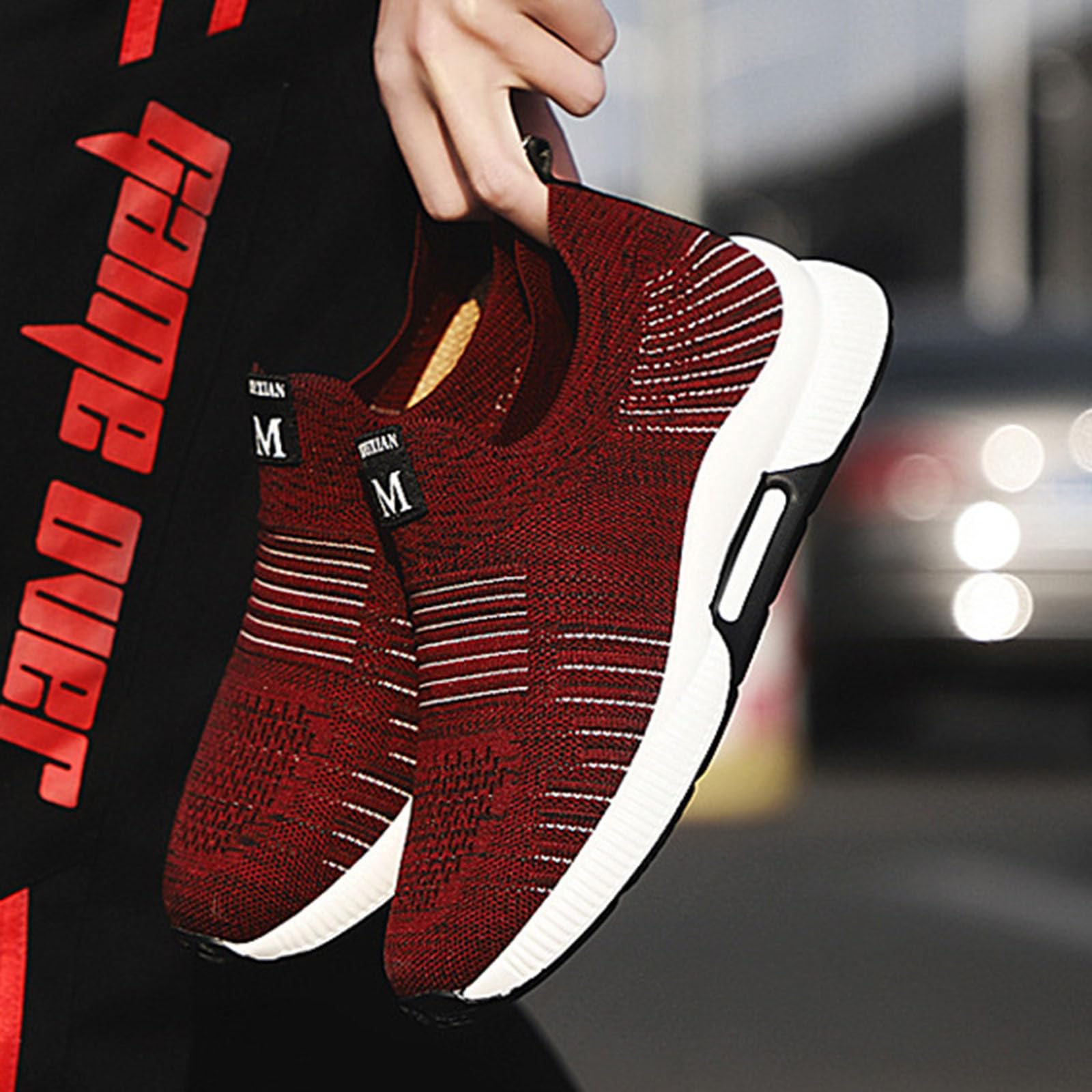 Zapatillas Hombre Zapatillas Hombre Running Fitness Tenis Deporte Trail Niño Andar Trekking Calzado para Waterproof Invierno Deportivas Gimnasio 44 De Sapatilhas Corrida Rojas 42 Zapatos Deportivos