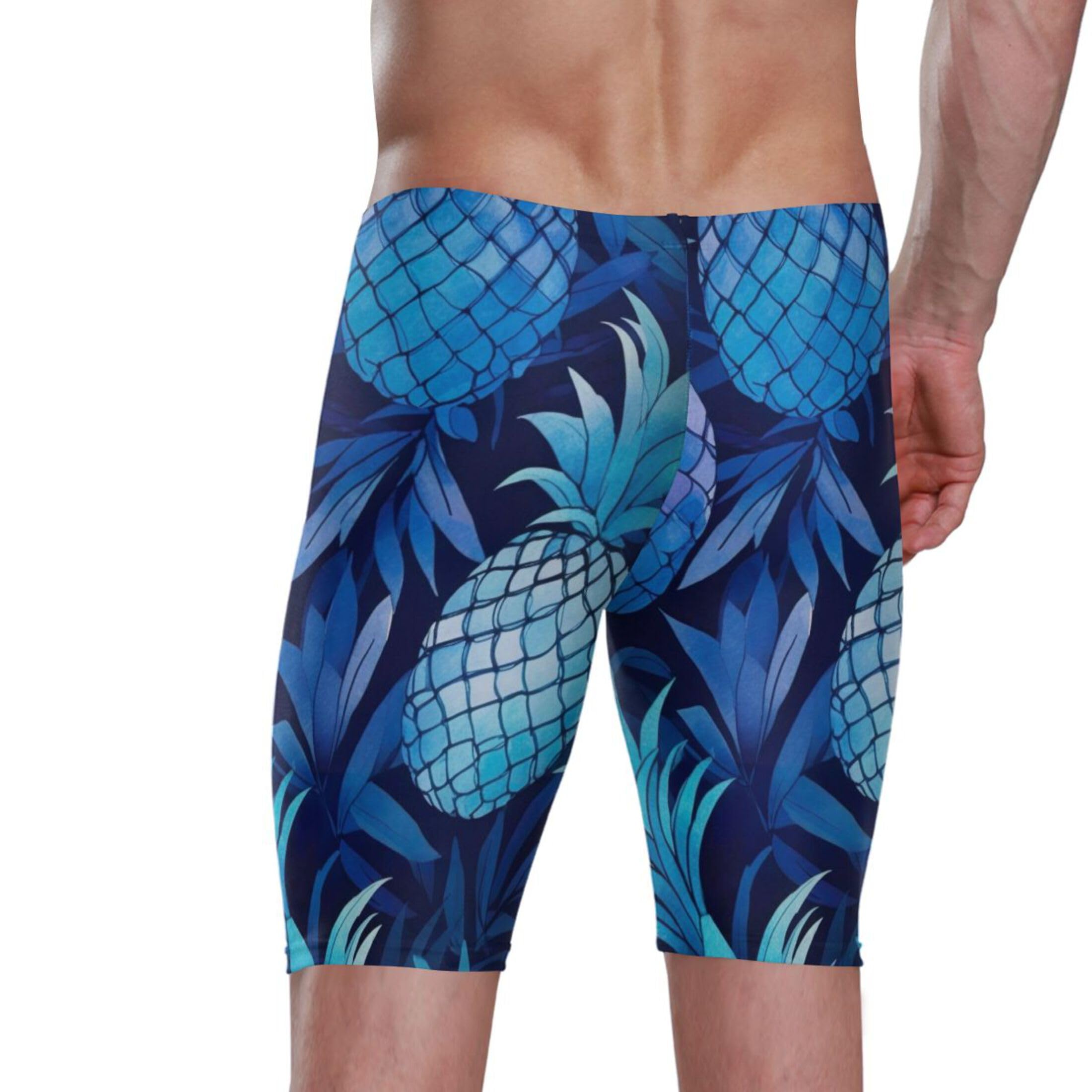 UMIRIKO Pineapple Fruit Swim Jammers for Men Athletic Durable S B0400995