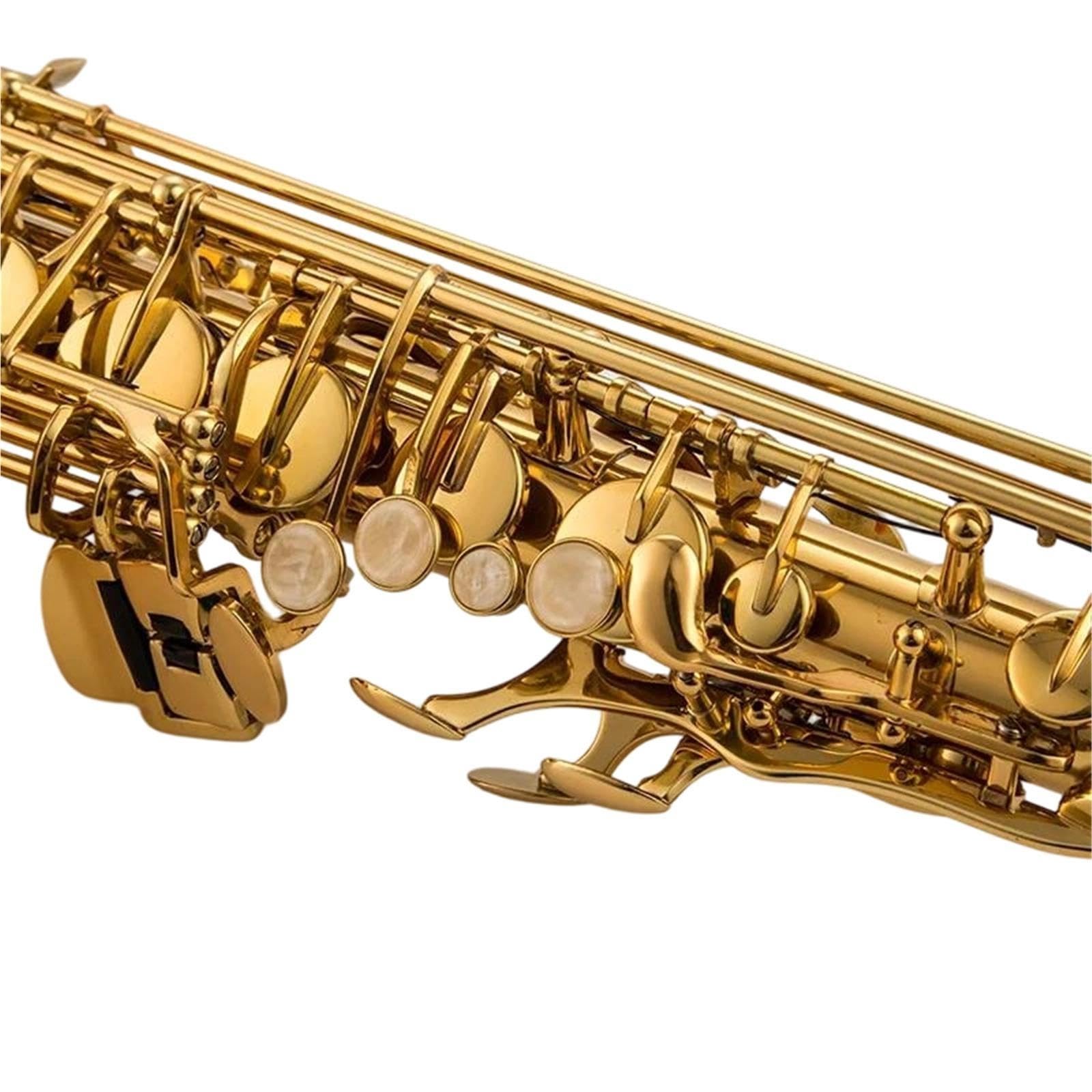 Adulte Saxophone Saxophone Alto Clé Mib Plaqué Or