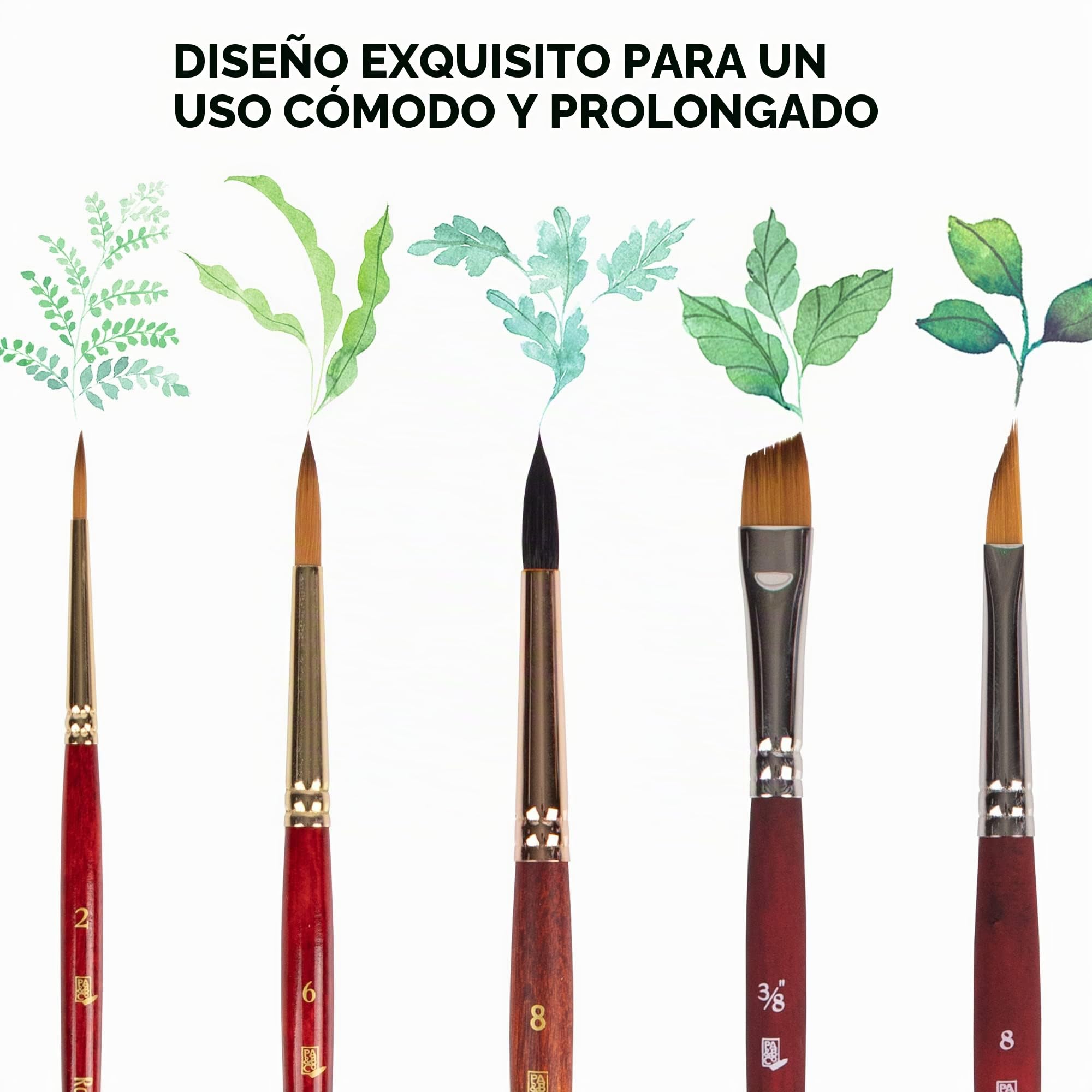 PRINCETON Artist Brush Set Acuarela Floral 5 Pinceles