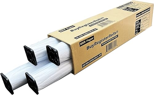 Miniatura 2 de Rollos de papel CAD (2 rollos) 36 x 300 pulgadas, 96 brillantes, 20 libras 74 GSM de formato ancho rollos de bonos de inyección de tinta con núcleo