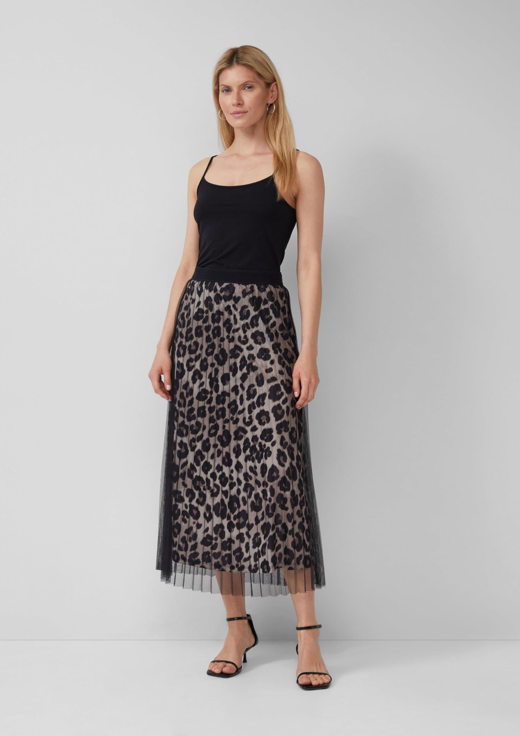 s.Oliver Mesh-Rock mit Leo-Muster