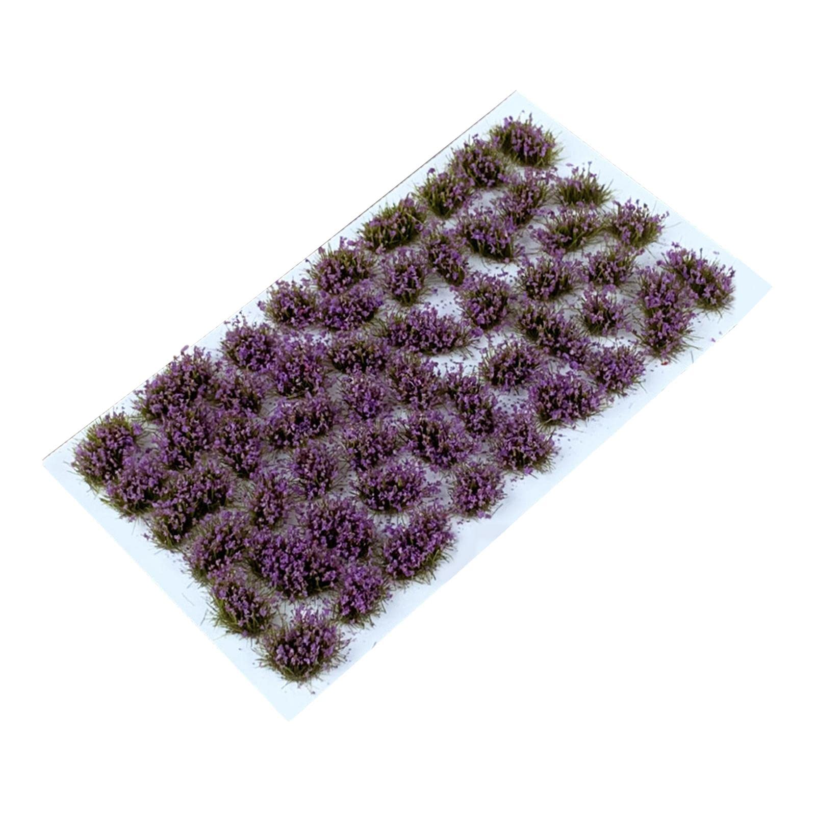 Miniature Flower Cluster Grass Tufts Model for Train Railroad Decoration Violet-picture-15