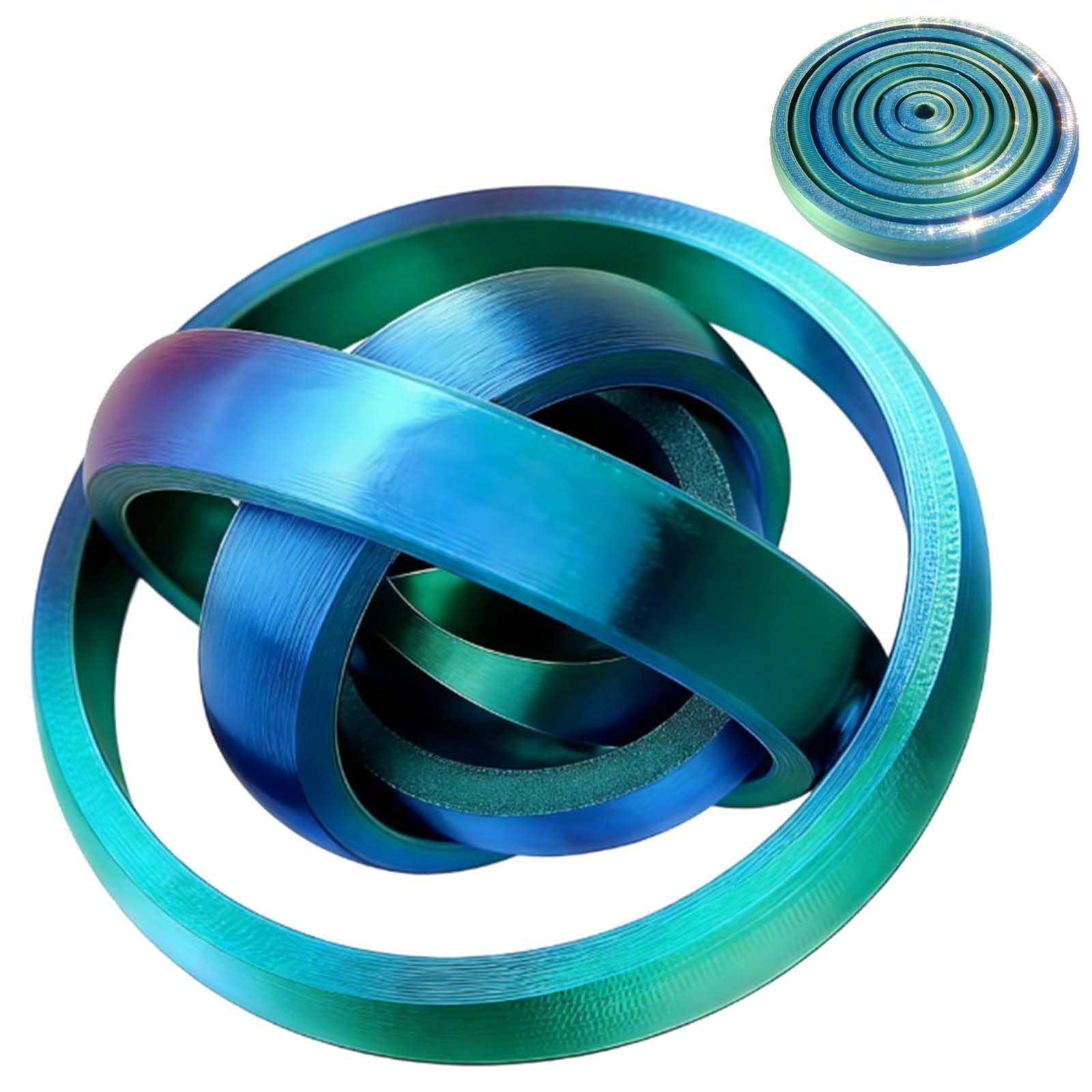 3D Printed Fidget Toys, 3D Printed Toys Fidgets Stress Toys Anxiety Relief Spinner Sphere with 360° Rotation, Stress Relief Cool Gadgets Desk Toy for Travel Home Use