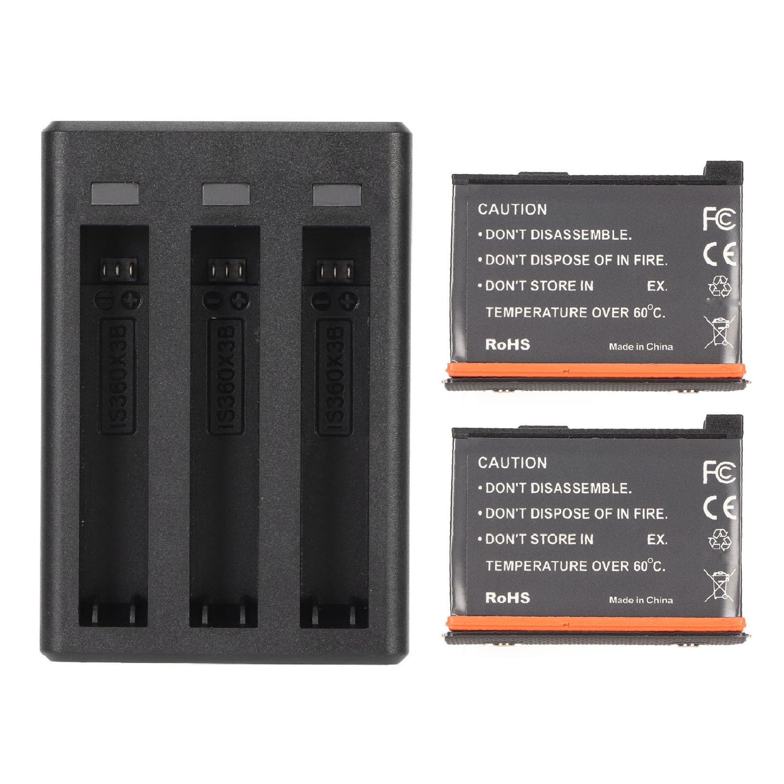 Cargador de Batería de 3 Ranuras para X3 con Cable