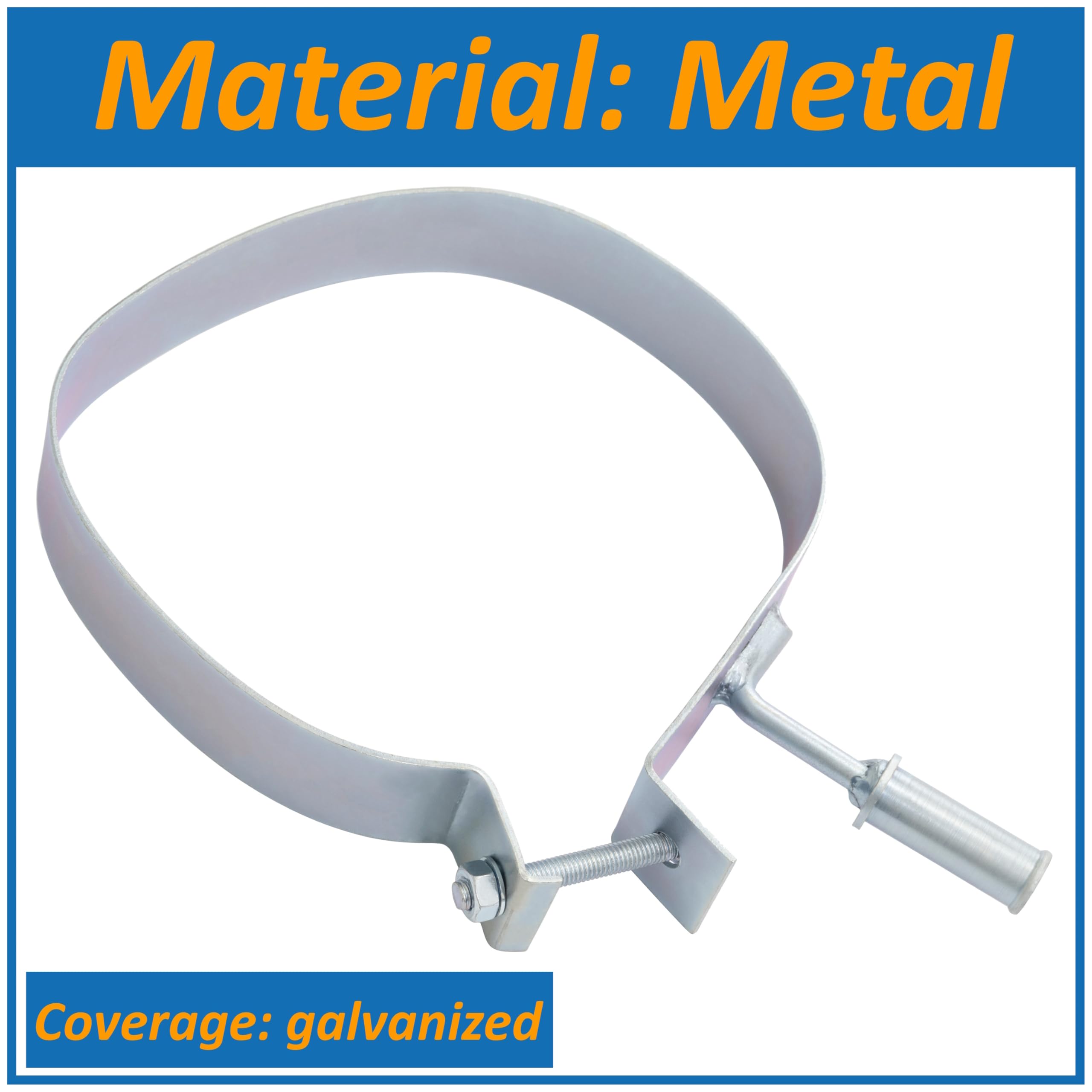 AERZETIX | Support de fixation pour silencieux d'échappement en acier | compatible avec numéros ОЕM 1730T4, 1730AC, 173088, 173085, 173083, 173078