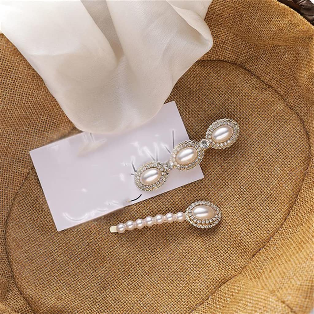 Forcine, fermagli, fermacapelli, fermagli for artigli, impugnatura for capelli 2 pezzi / set fermagli for capelli in finta perla in metallo fermagli for capelli in metallo accessori for lo styling dei