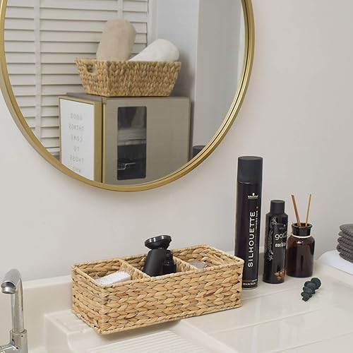 StorageWorks Juego de cestas de almacenamiento de jacinto de agua