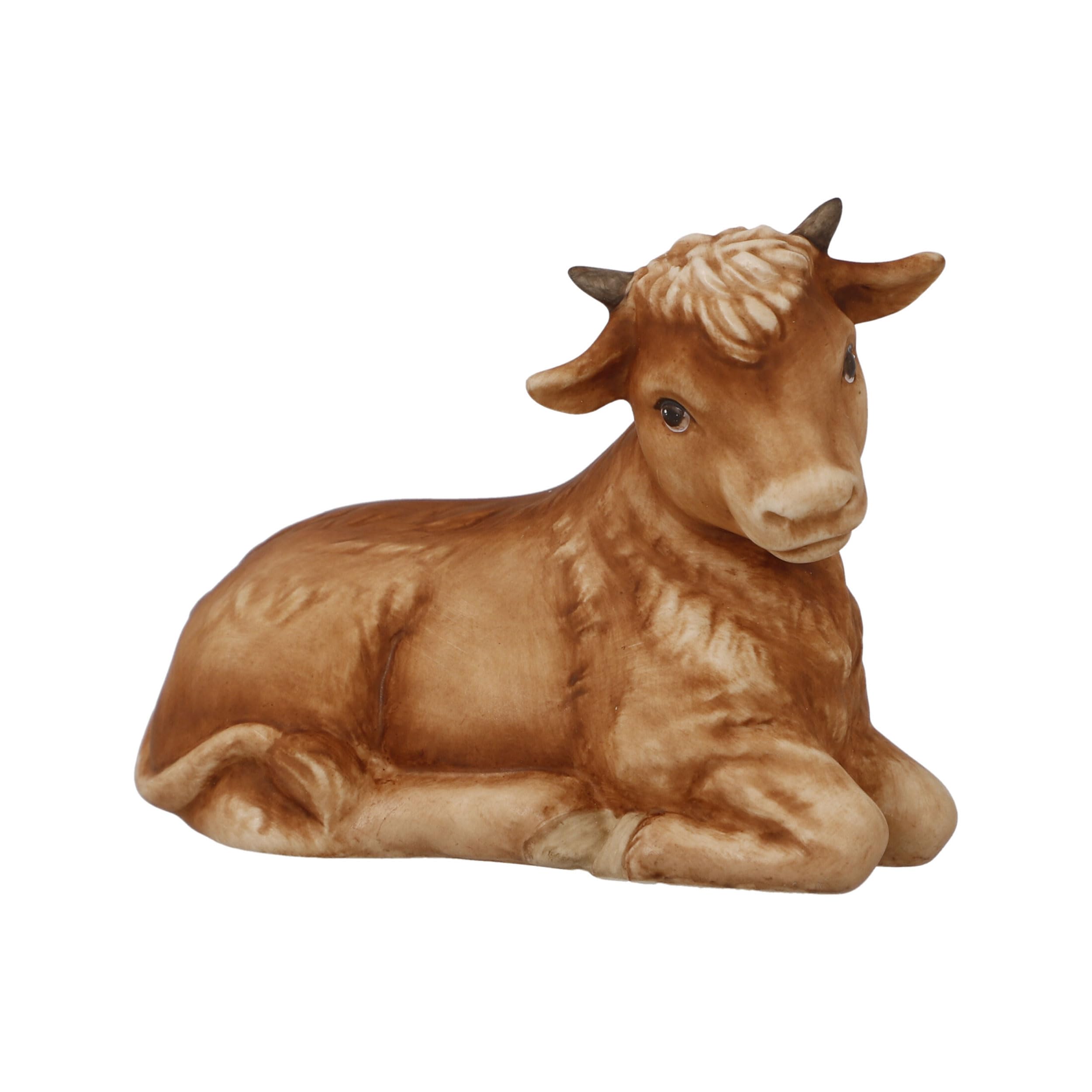 Goebel Ox Figurine, Elegant, Timeless Design, Made of Stoneware, Height 7 cm, 41-661-08-1