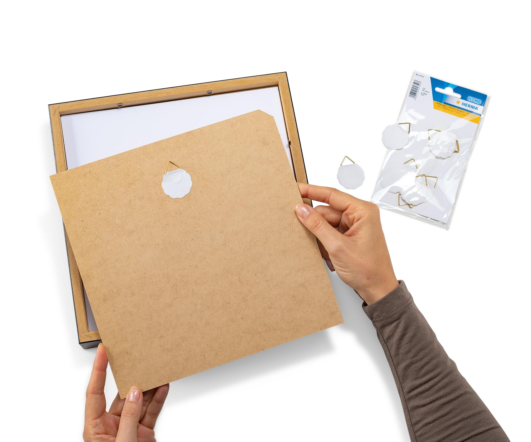 10 Bilderhaken Selbstklebend Bis 4kg - Komplettset Ohne Bohren