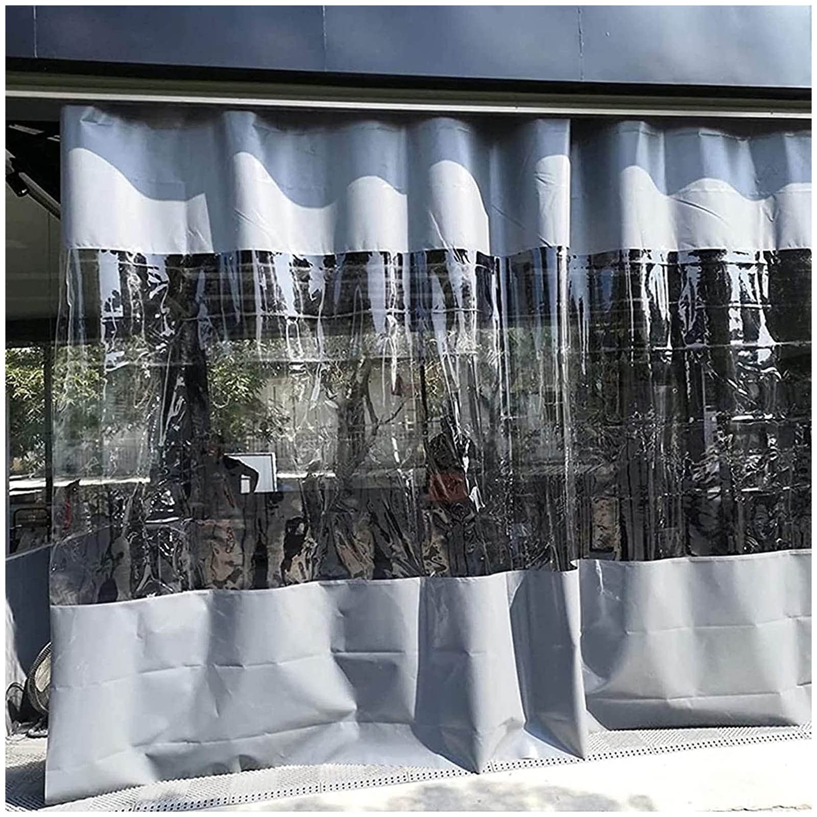 Wodoodporne przezroczyste panele boczne do pawilonu, odporne na warunki atmosferyczne, PCW z przelotkami, do ogrodu, schronienia, 2,3 x 3,5 m / 7.55x11.48ft
