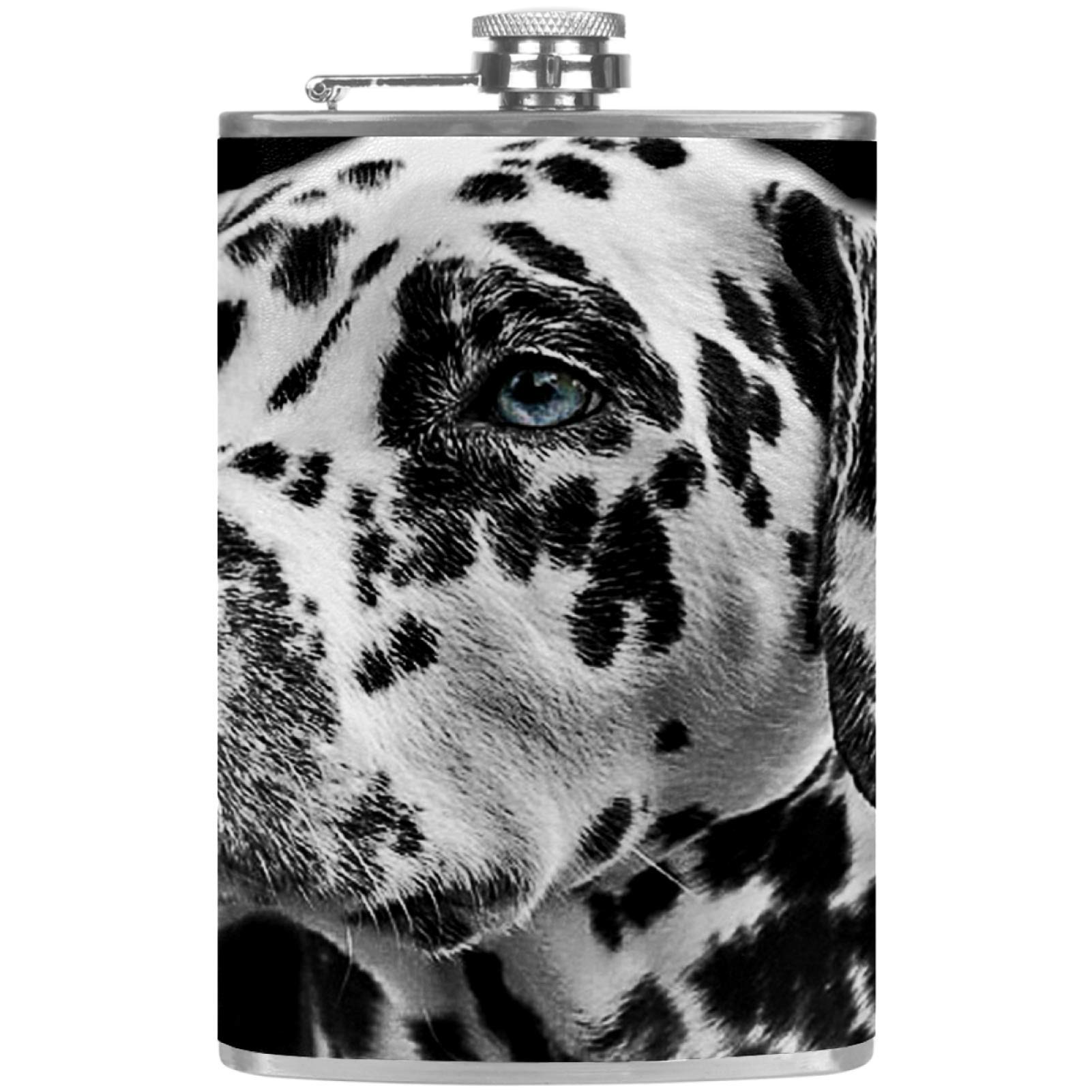 Flasque à whisky pour camping et barbecue au motif chien dalmatien