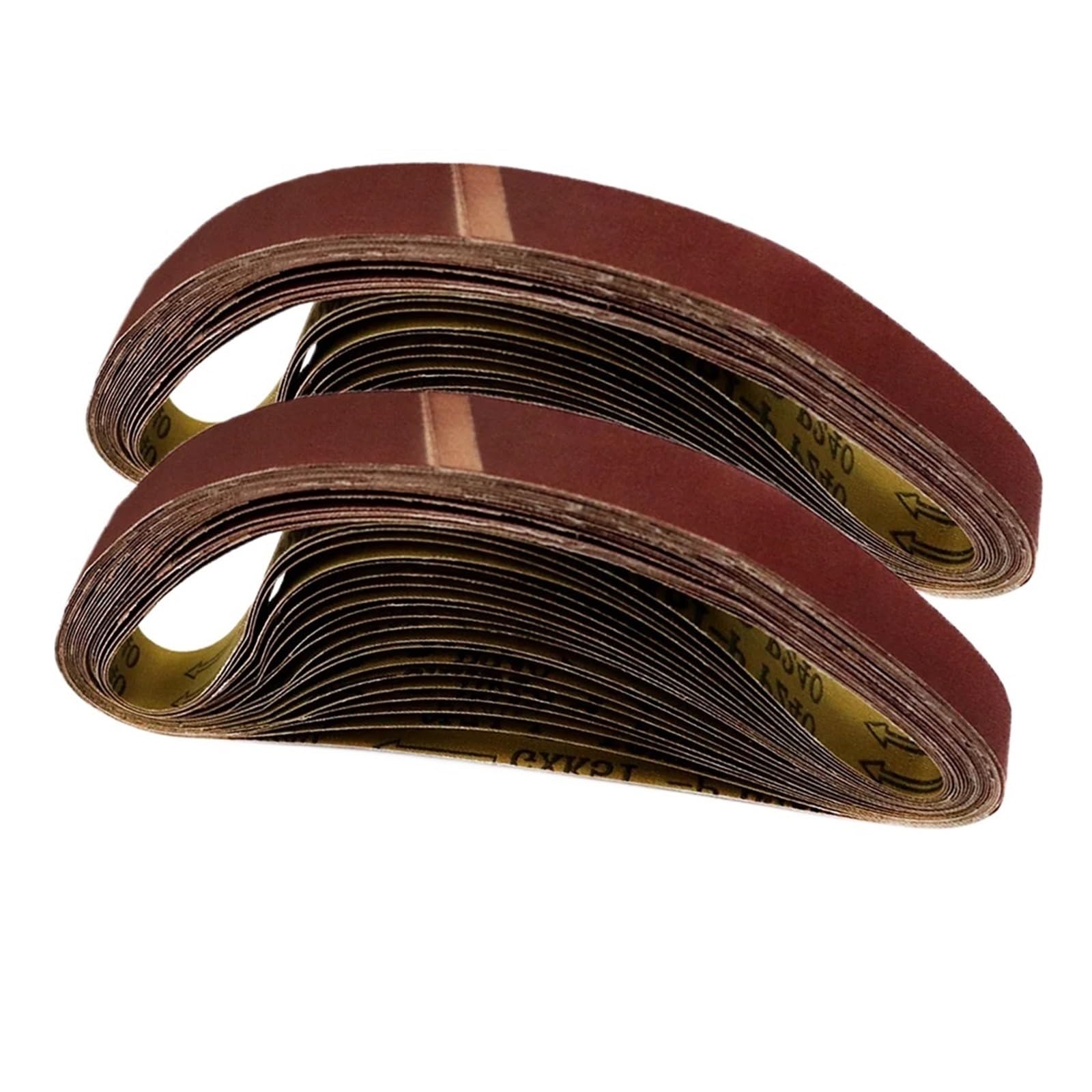 Nastro Abrasivo Kit di nastri abrasivi da 24 pezzi 762 * 25 mm, 4 for ogni grana 60/80/120/150/240/400, in ​​alluminio for lucidatura legno e metallo Per Levigatrice A Nastro Portatile