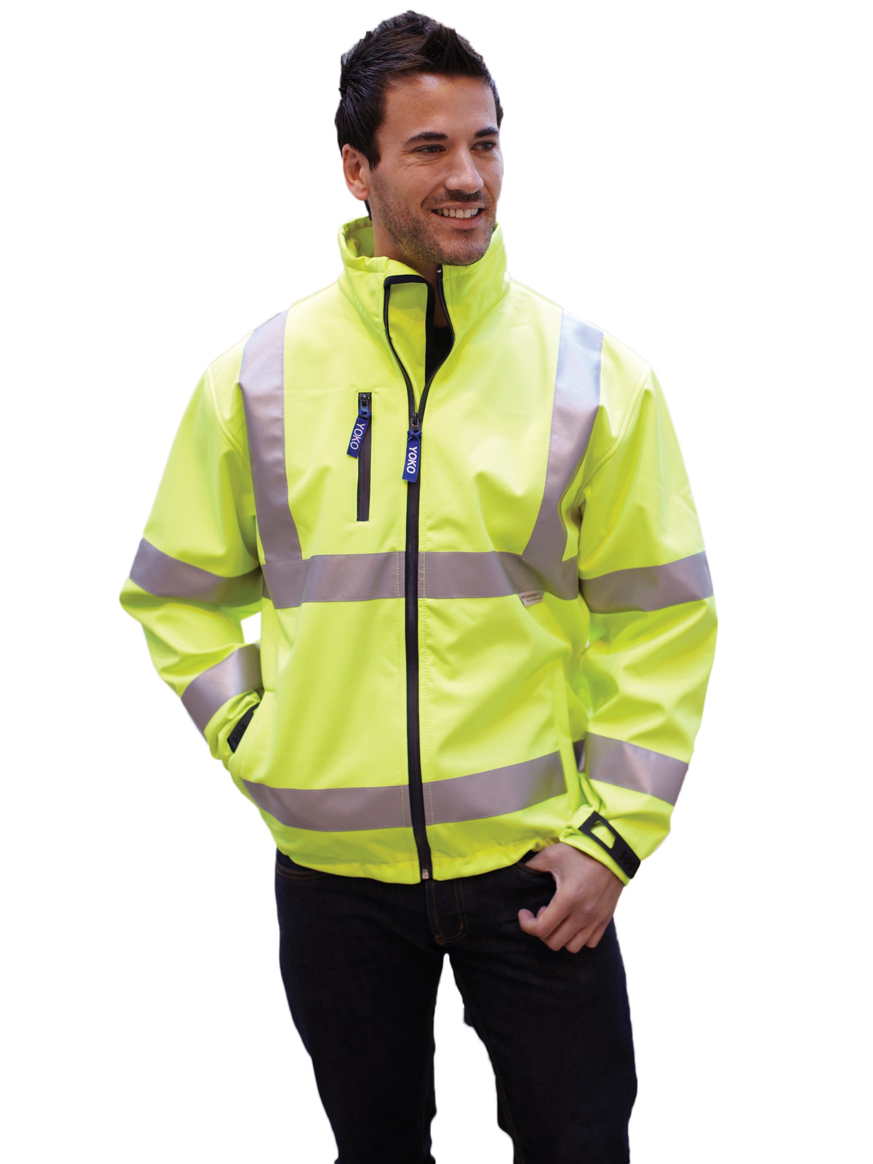 Yoko Hi-Vis SOFTSHELLJACKE SICHERHEITSJACKE Softshell Jacke