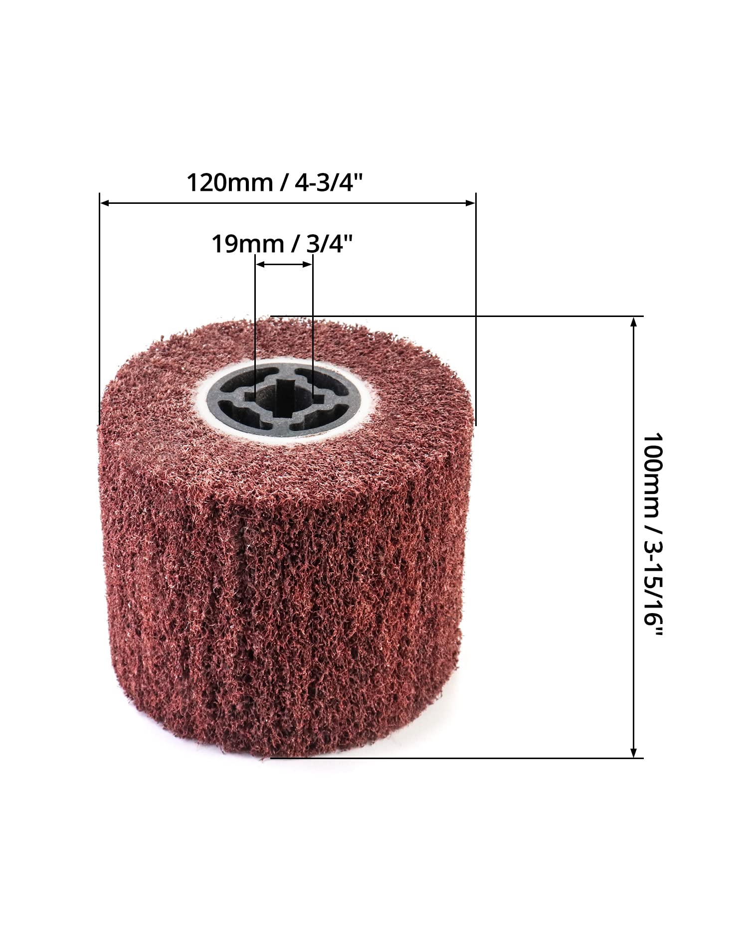 QWORK Flap Wheels - 80 Grit Abrasive Polishing -6