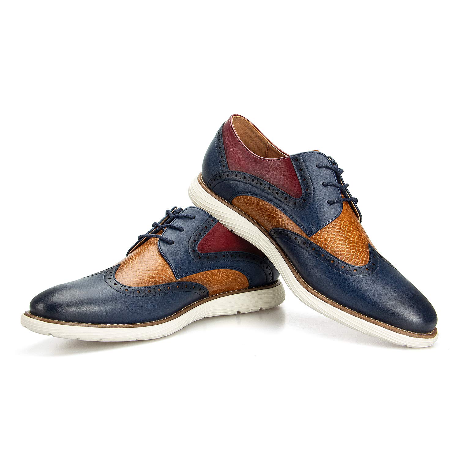 JITAI Hommes Chaussures Oxford Chaussures Casual Chaussures À Lacets Légères pour Hommes Mode