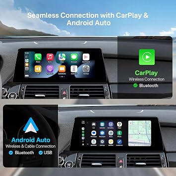 XTRONS 10.25 Inch Android Car Stereo for BMW X5 E70 / X6 E71 (2007-2010) CCC System, IPS Touch Screen GPS Navigation Support Wireless CarPlay Android Auto (2+64GB)