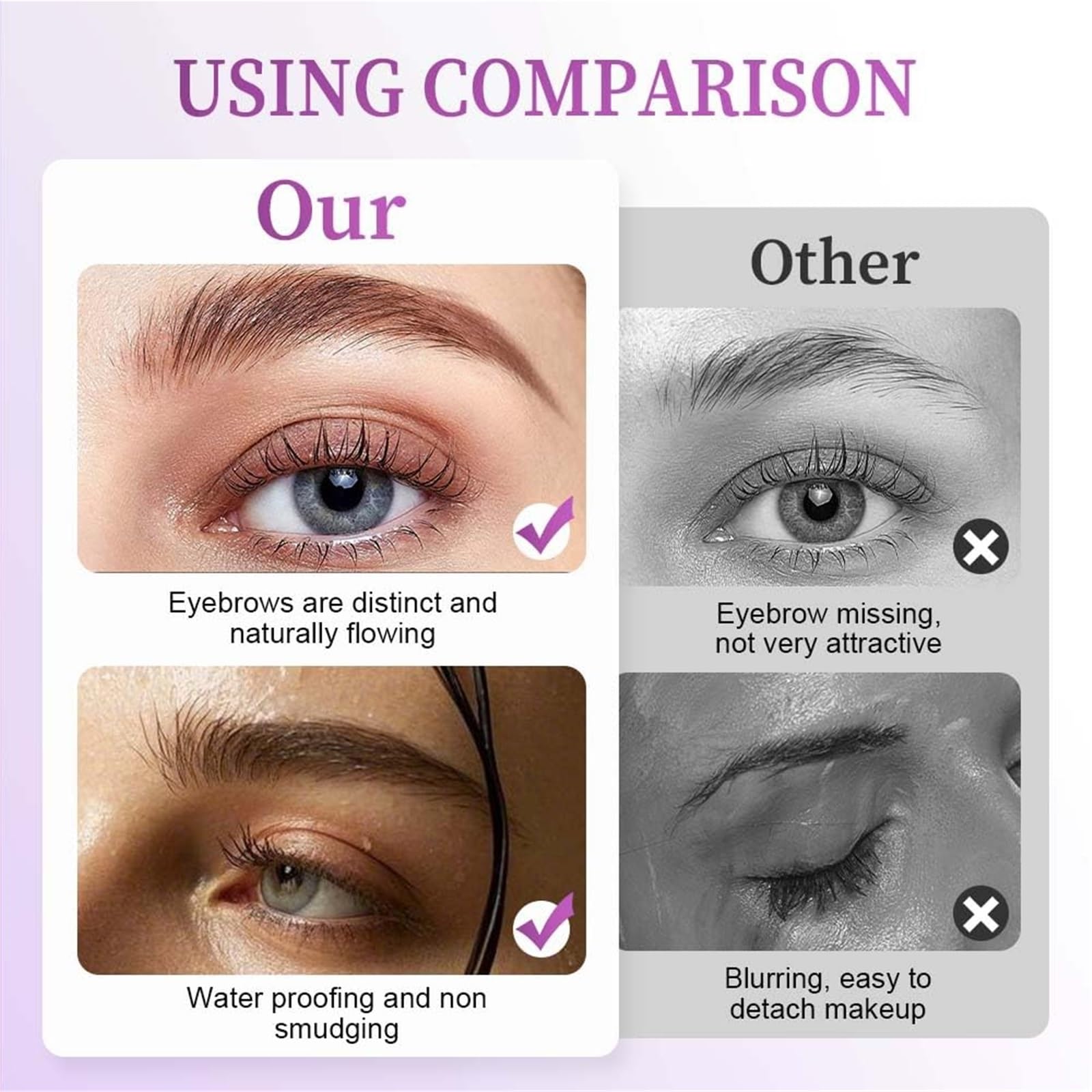 Mascara Con Spazzola In Metallo 3D Mascara Con Bacchetta di Metallo Primer for Ciglia Tubolare Ferro Arricciacapelli Lungo Impermeabile Senza Spazzole for Naturali E Sbavature(3)